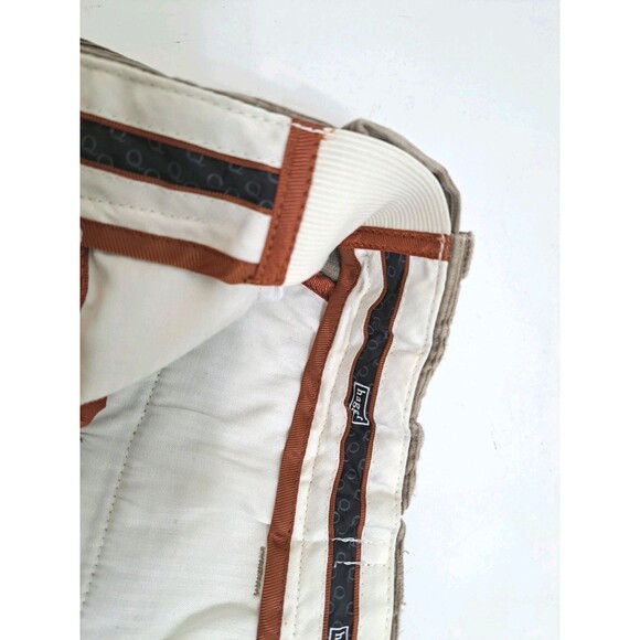 Haggar Mens 36x34 Corduroy Pants Flat Front Straight Leg Brown Khaki Vintage - Picture 5 of 9